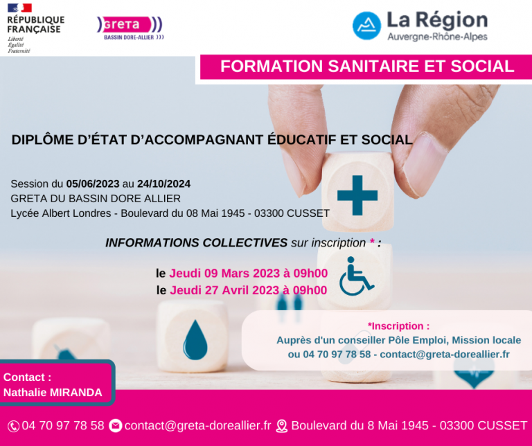 La formation de aes vous int resse greta auvergne